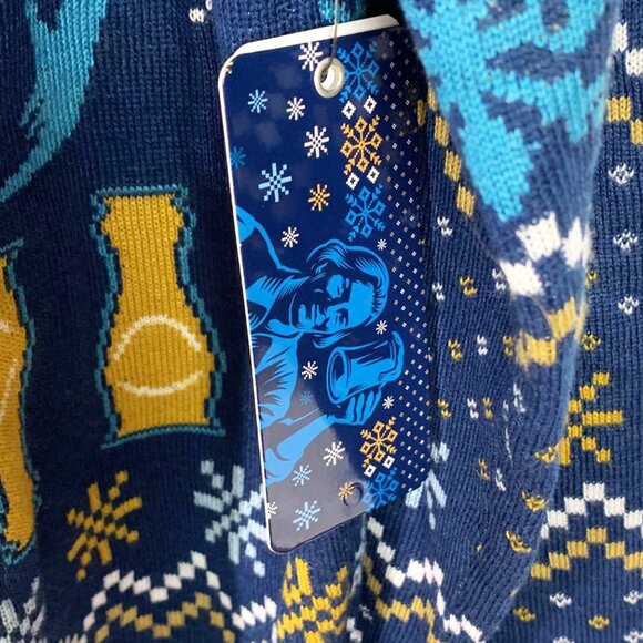 TIPSY ELVES X SAM ADAMS "Ugly" Christmas Sweater - LIGHTS UP! - Picture 8 of 9